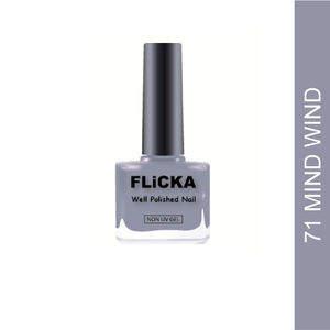 Flicka Well Polished Nail Polish- 71 Mild Wind (9.5Ml)