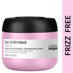 L Oreal Professionnel Serie Expert Liss Unlimited Mask Hair mask to control frizz smoothen hair add shine With Pro keratin complex 75ml Tester