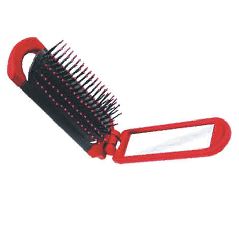 Buy Babila Compact Fold Mirror With Brush Hbmv003 - Purplle