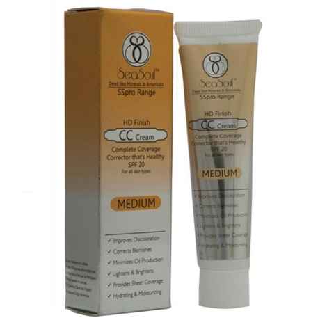 Buy SeaSoul HD Finish CC Cream With SPF 20 Medium (30 ml) - Purplle