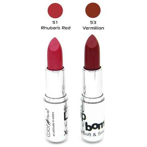 Buy Color Fever Lip Bomb Creme Lipstick Combo - Love Red (4.2gmx2 pcs combo) - Purplle