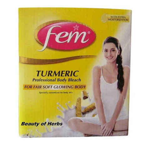 Buy Fem Turmeric Body Bleach (1 Kg) - Purplle