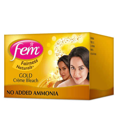 Buy Fem Fairness Naturals Gold Creme Bleach (64 g) - Purplle