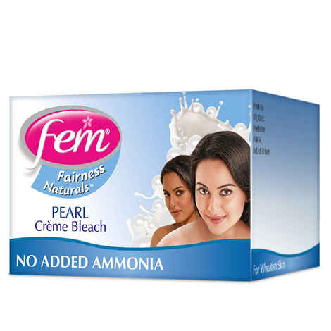 Buy Fem Fairness Naturals Pearl Creme Bleach (24 g) - Purplle