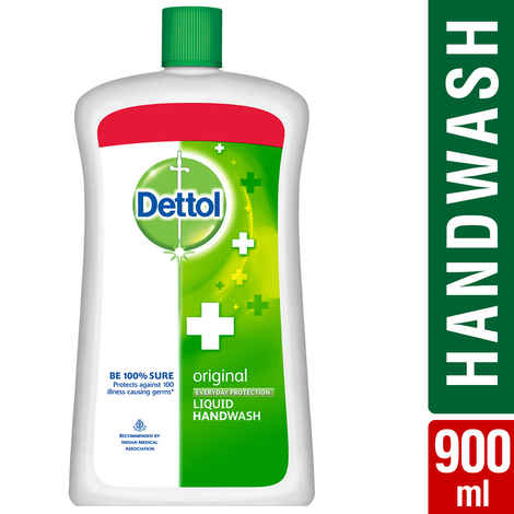 Buy Dettol Germ Protection Liquid Handwash Refill Jar, Original (900 ml) - Purplle
