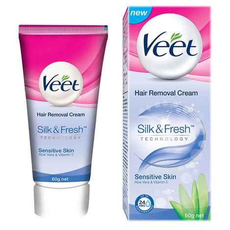 Buy Veet Hair Removal Cream Sensitive Skin (60 g) - Purplle
