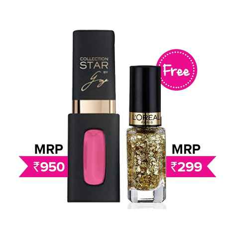 Buy L'Oreal Paris Collection Star By Gong Li CPM4 Lilac (6.5 ml) + Free L'Oreal L'Oreal Paris Color Riche Les Top Coats Gold 920 - Purplle
