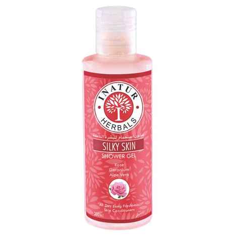Buy Inatur Silky Skin Shower Gel (200 ml) - Purplle