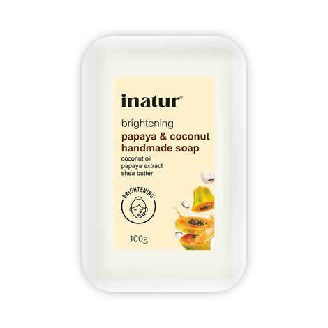 Buy Inatur Papaya & Coconut Bathing Bar (100 g) - Purplle