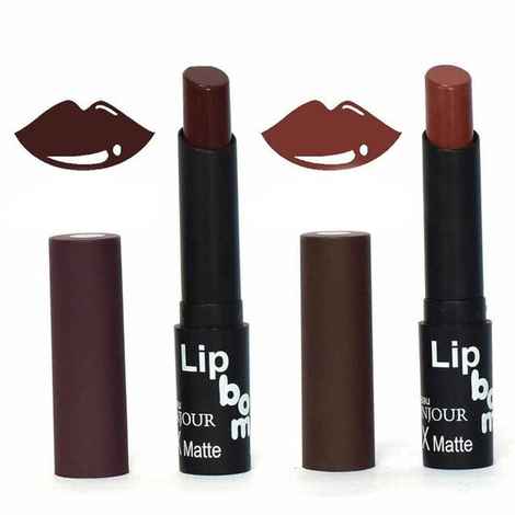 Buy Color Fever Creme Matte Lipstick - Rosewood / Chocolate (3.5g X 2 pcs) - Purplle