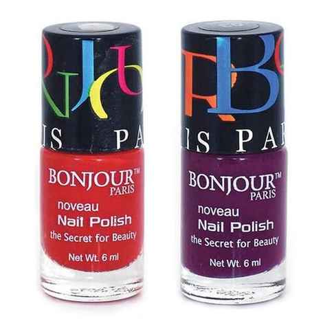 Buy Bonjour Paris Premium Nail Polish - Brick Red / Purple (200 g) - Purplle