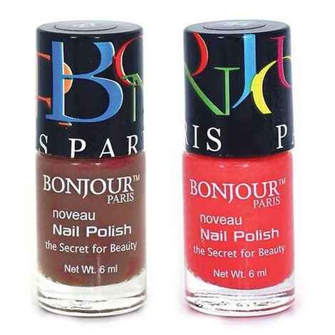 Buy Bonjour Paris Premium Nail Polish - Coffee Toffee / Melon Shine (200 g) - Purplle