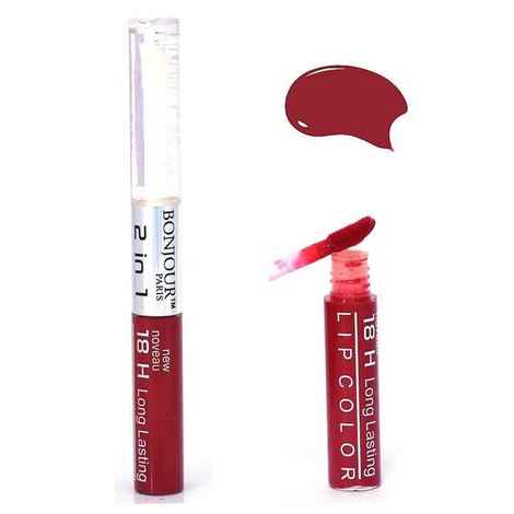 Buy Bonjour Paris 2 in 1 Lip Gloss - Rose Red (9 ml) - Purplle