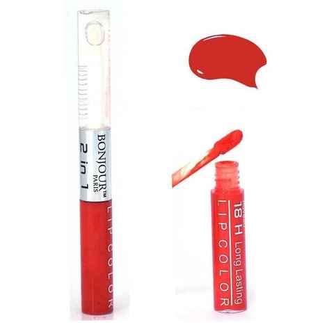 Buy Bonjour Paris 2 in 1 Lip Gloss - Tangerine (9 ml) - Purplle