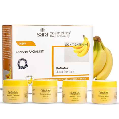 Buy SARA Banana Facial Kit (4 x 50g) - Purplle