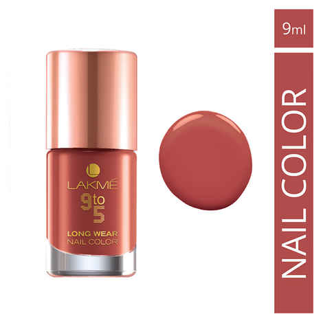 Buy Lakme 9 to 5 Long Wear Nail Color Rust Project (9 ml) - Purplle
