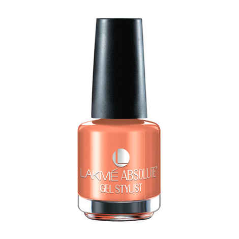 Buy Lakme Absolute Gel Stylist Nail Color Spring Papaya (15 ml) - Purplle