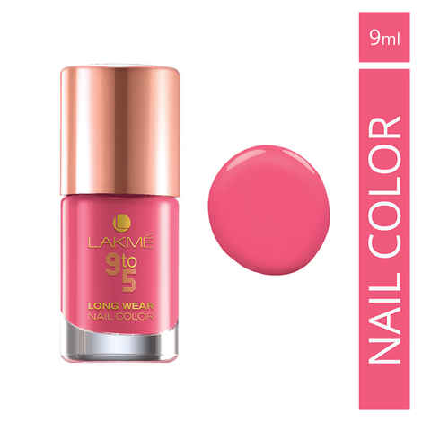 Buy Lakme 9 to 5 Long Wear Nail Color Rose Rush 6 (9 ml) - Purplle