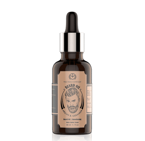 Buy The Man Company Beard Oil- Argan & Geranium (30 ml) - Purplle