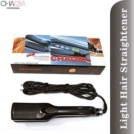 Buy Chaoba LCD Screen With Light Hair Straightener (Black, Red) - Purplle