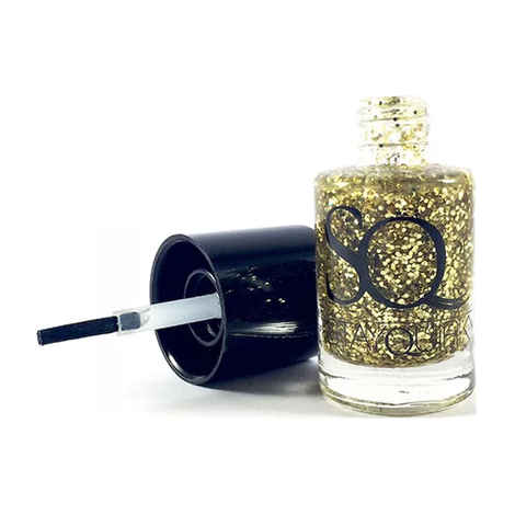 Buy Stay Quirky Nail Polish, Glitter, Golden - Trial By Combat 655 (10 ml) - Purplle