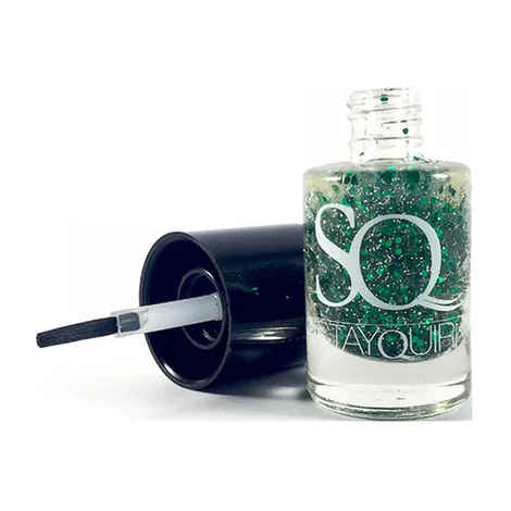 Buy Stay Quirky Nail Polish, Glitter, Green - Mobbing 632 (11 ml) - Purplle