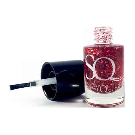 Buy Stay Quirky Nail Polish, Glitter, Red - Bloody Idea 604 (11 ml) - Purplle