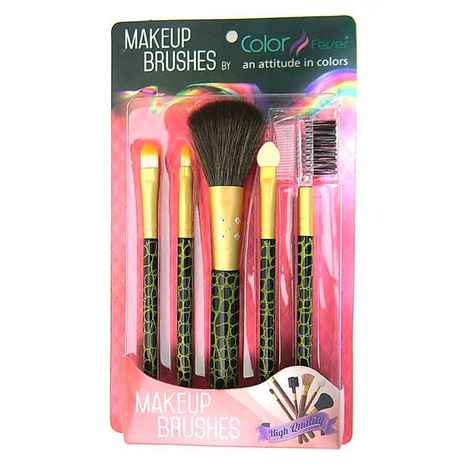 Buy Color Fever Makeup Brush Set Green - Purplle