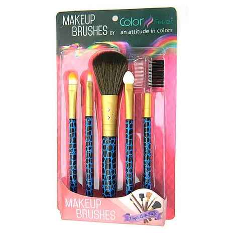 Buy Color Fever Makeup Brush Set Blue - Purplle