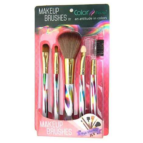 Buy Color Fever Makeup Brush Set Rainbow - Purplle