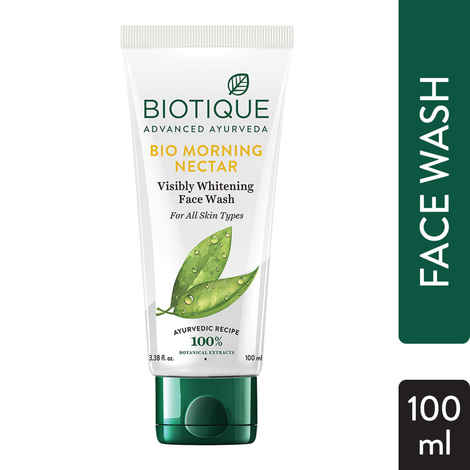 Buy Biotique Bio Morning Nectar Visibly Whitening Face Wash (100 ml) - Purplle