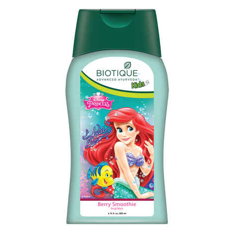 Buy Biotique Disney Princess Ariel Berry Smoothie Body Wash (200 ml) - Purplle