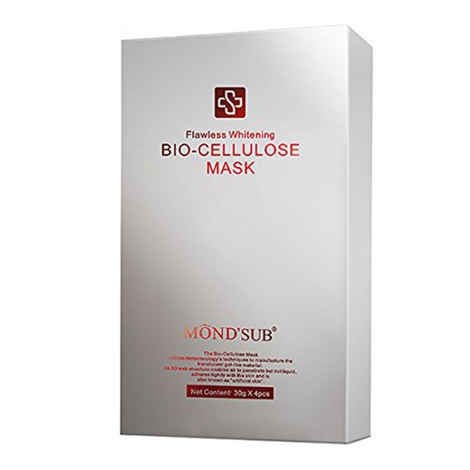Buy MondSub Flawless Whitening Bio-Cellulose Face Mask Pack Of 4 - Purplle