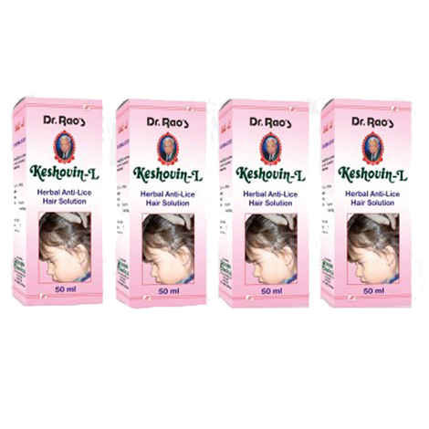 Buy Dr.Rao's Keshovin-L (Anti-Lice Hair Tonic) (Pack Of 4) - Purplle