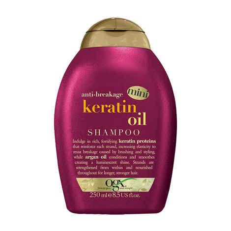 Buy OGX (Organix) Anti-Breakage Keratin Oil Shampoo (250 ml) - Purplle