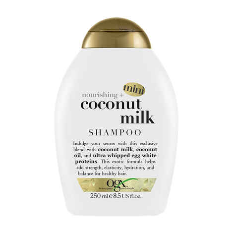 Buy OGX (Organix) Coconut Milk Shampoo (250 ml) - Purplle