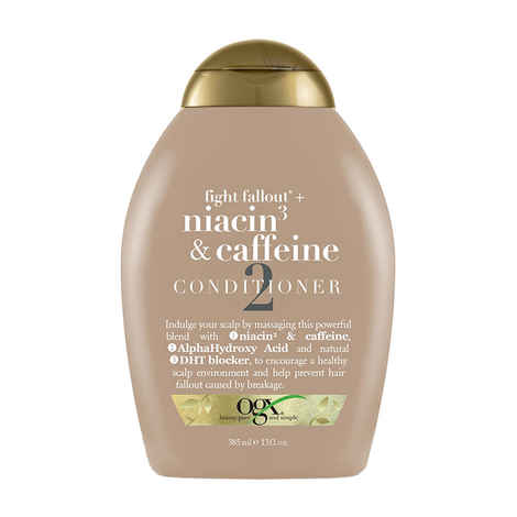 Buy OGX (Organix) Fight Fallout + Niacin3 & Caffeine Conditioner 13.Oz - Purplle