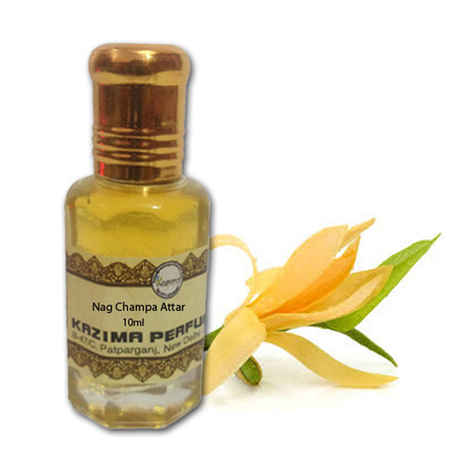Buy Kazima Nag Champa Attar Perfume Pure Natural Undiluted (10 ml) - Purplle