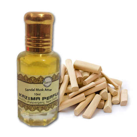 Buy Kazima Sandal Musk Attar Perfume Pure Natural Undiluted (10 ml) - Purplle