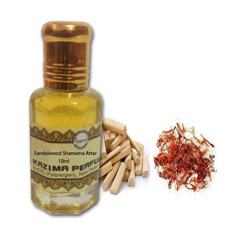 Buy Kazima Sandalwood Shamama Attar Perfume Pure Natural Undiluted (10 ml) - Purplle