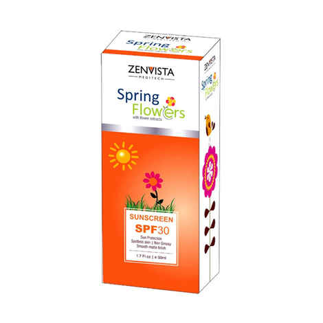 Buy Zenvista Spring Flower Sunscreen (50 ml) - Purplle