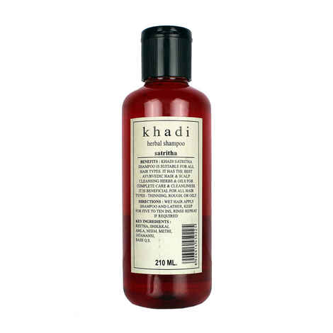 Buy Khadi Satrritha Herbal Shampoo 210 ml - Purplle