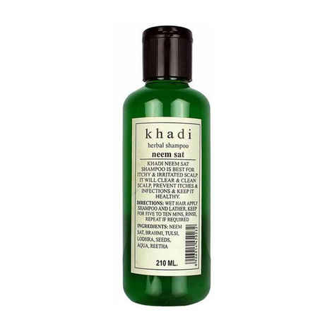 Buy Khadi Neem Sat Shampoo 210 ml - Purplle