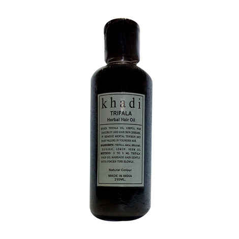 Buy Khadi Triphala Herbal Hair Oil 210 ml - Purplle