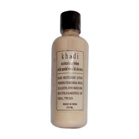 Buy Khadi Sandal Wood Alovera Moisturising Lotion 210 ml - Purplle
