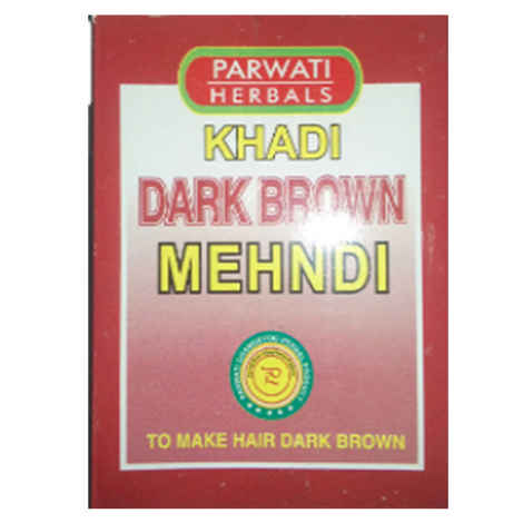Buy Khadi Dark Brown Mehandi 100 g - Purplle