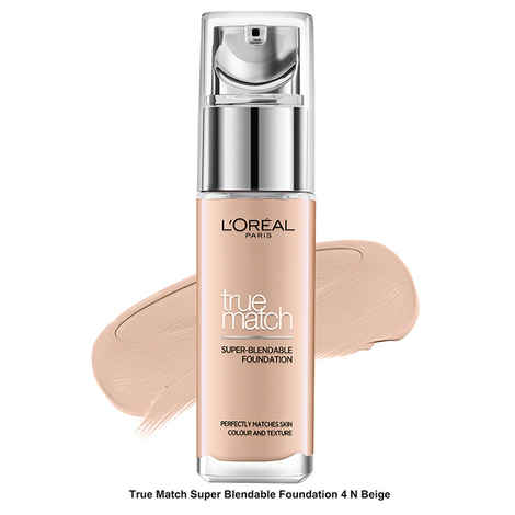 Buy L'Oreal Paris True Match Liquid Foundation N4 Beige (30 ml) - Purplle