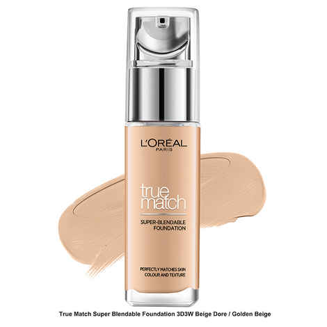 Buy L'Oreal Paris True Match Liquid Foundation D3W3 Golden Beige (30 ml) - Purplle