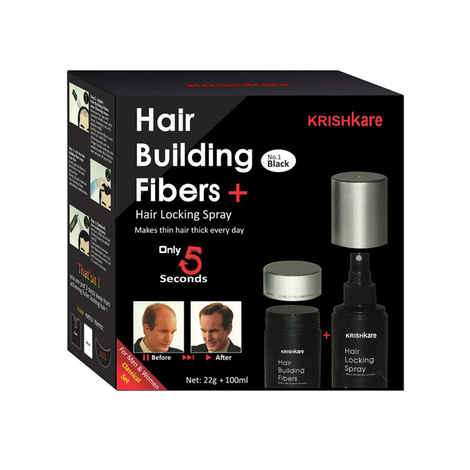 Buy Krishkare Hair Building Fibers (22 g + 100 ml) - Purplle