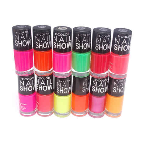 Buy V-Color Nail Show Polish Set of 12 Pcs. - Multicolor Set No. 7 - Purplle